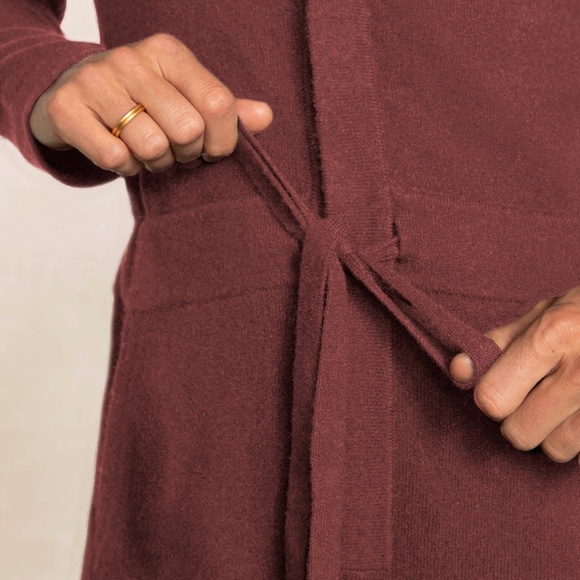 Naked Cashmere 100% Cashmere Jensen Jumpsuit in XS Currant NWT - Picture 3 of 11